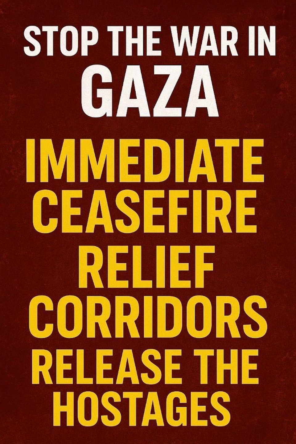 🔴Stop the killing first; secure access for people and aid; then negotiate security arrangements and a political track that addresses issues of land, governance, refugees, and rights. Coercive ideas such as forced population transfers or