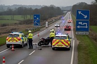 The A46 road in Gloucestershire and Somerset