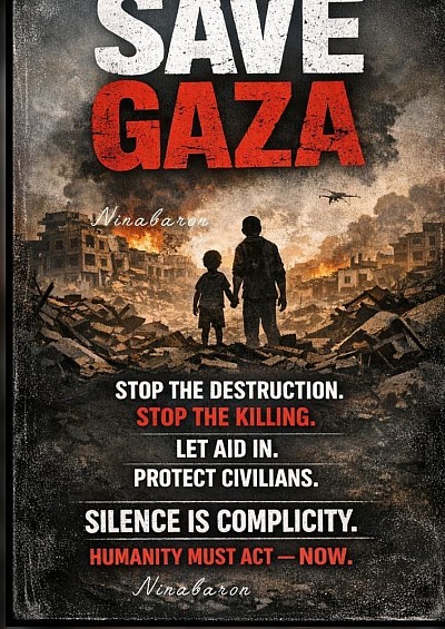 Nina Baron's special Gaza relief series, the largest series ever produced by Nina Baron from Bath, UK🇬🇧