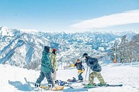 A ski resort in Yuzawa, Niigata Prefecture.