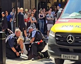 The criminal was arrested